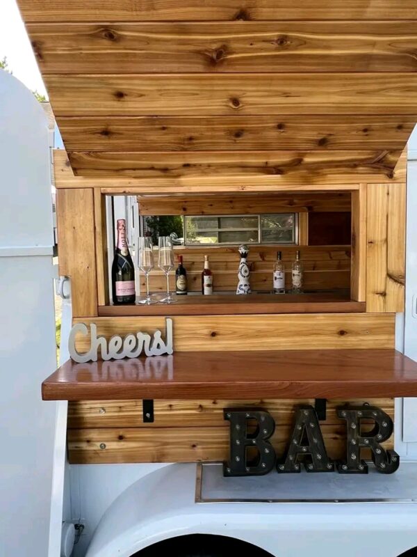Mahogony Mobile horse bar - Image 13