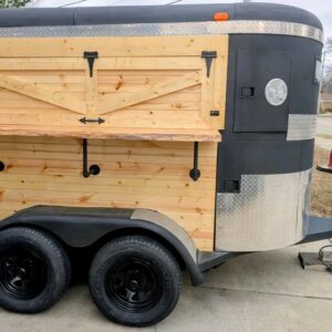 Wooden trailer bar
